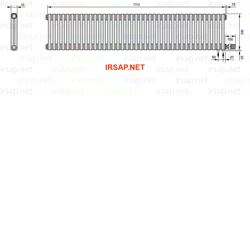 Радиатор IRSAP Tesi 20565/39 T26 CL 01